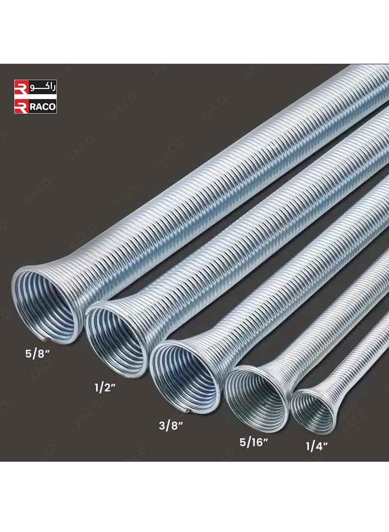 RACO - RACO 5pcs 21cm Length Spring Tube Bender CT-102-L Spring Pipe Bender 1/4" 5/16" 3/8" 1/2" 5/8" Connector for Refrigeration - Image 1