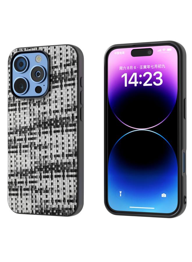 اس-توب جراب لهاتف iPhone 16 Pro Max مصنوع من مادة البولي يوريثان بإطار أسود وملون وملمس شبكي - Image 1