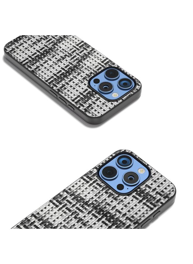 اس-توب جراب لهاتف iPhone 16 Pro Max مصنوع من مادة البولي يوريثان بإطار أسود وملون وملمس شبكي - Image 2