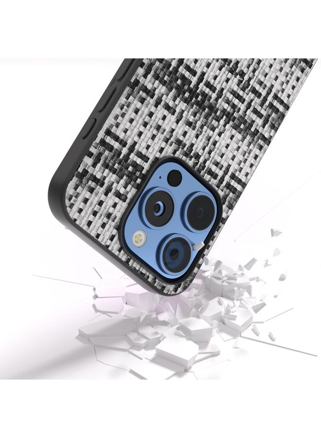 اس-توب جراب لهاتف iPhone 16 Pro Max مصنوع من مادة البولي يوريثان بإطار أسود وملون وملمس شبكي - Image 3