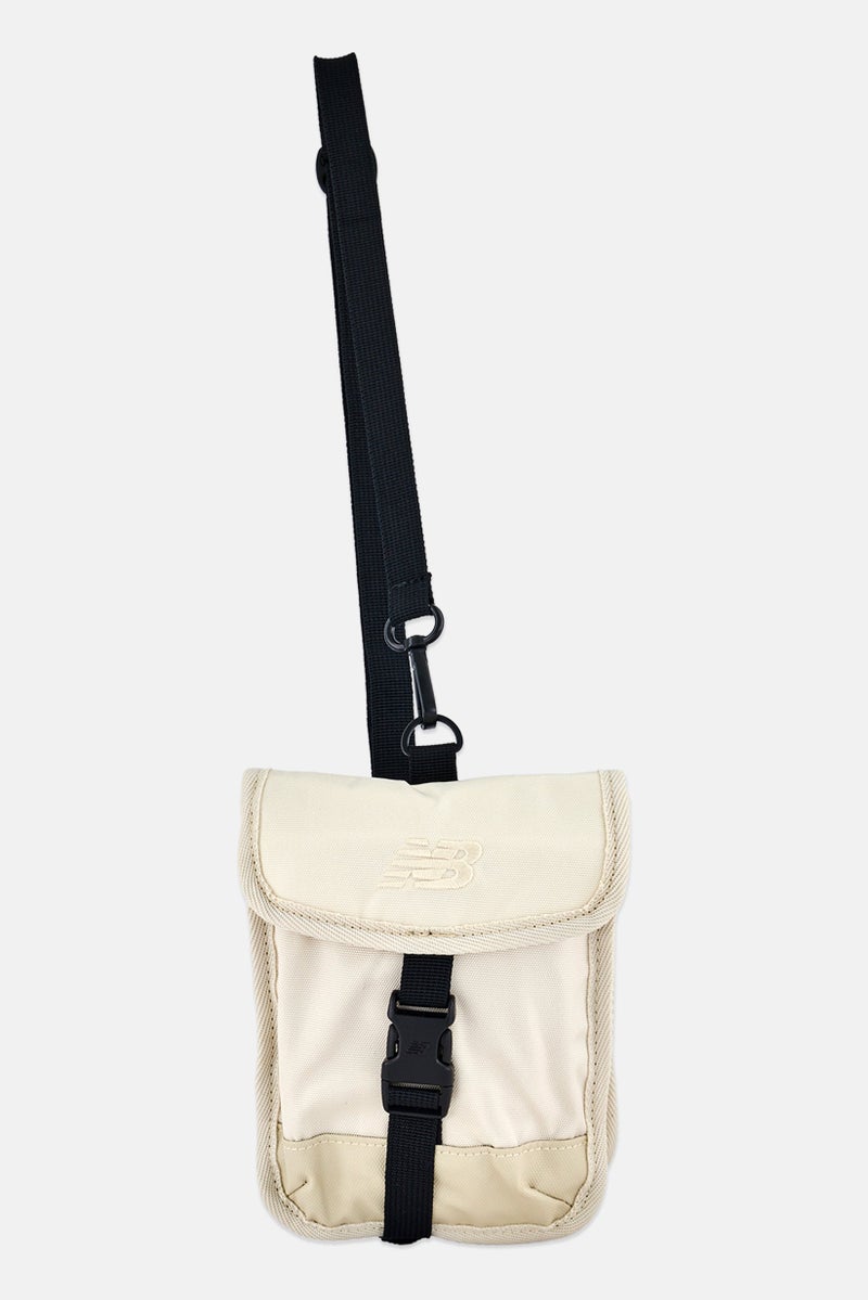 New Balance Men Embriodered Logo Cross Body Bag, Off White - Image 1