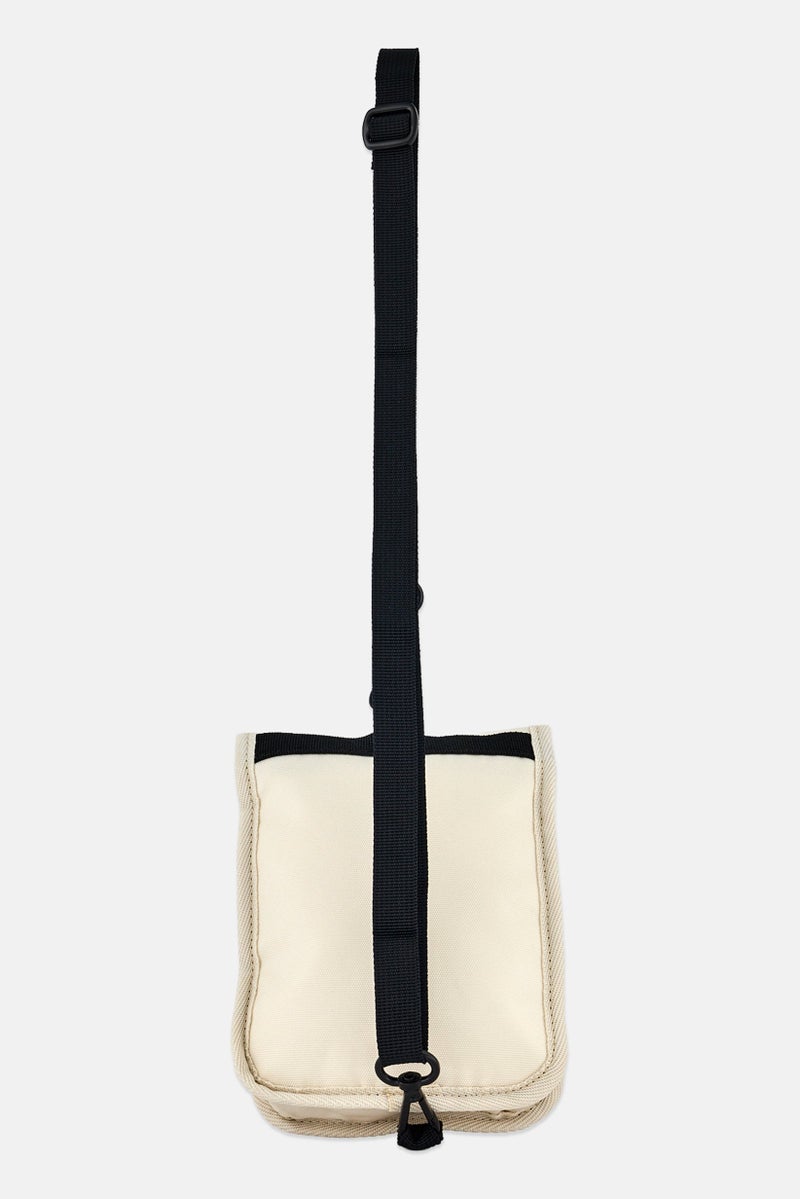New Balance Men Embriodered Logo Cross Body Bag, Off White - Image 3