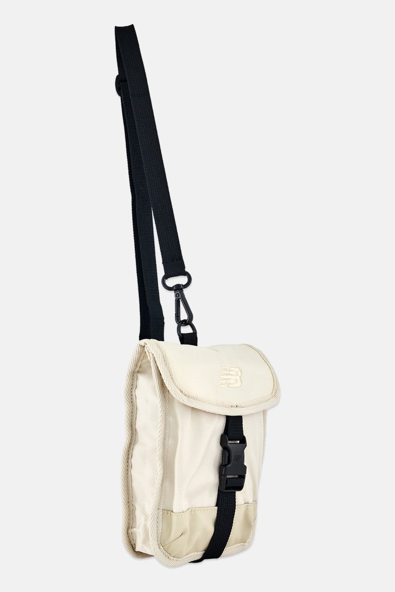 New Balance Men Embriodered Logo Cross Body Bag, Off White - Image 4