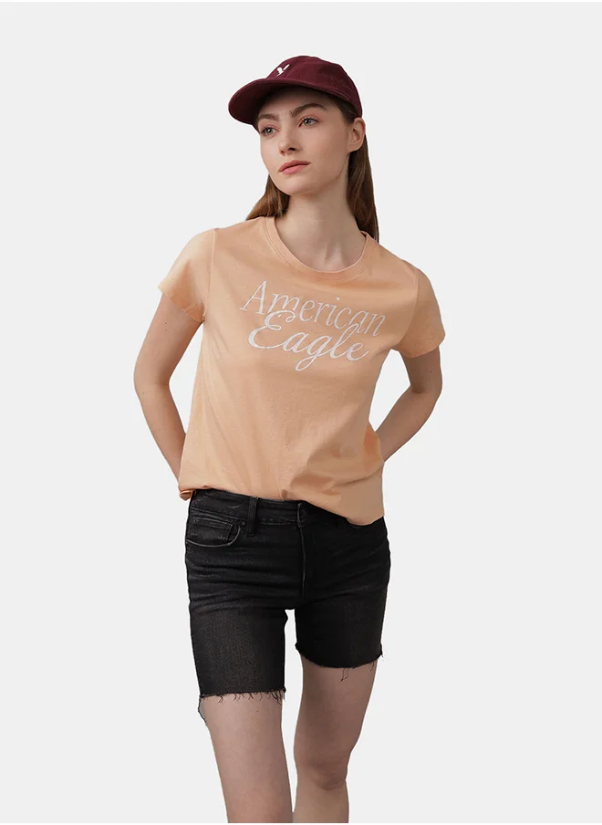 امريكان ايجل Graphic Crew Neck T-Shirt