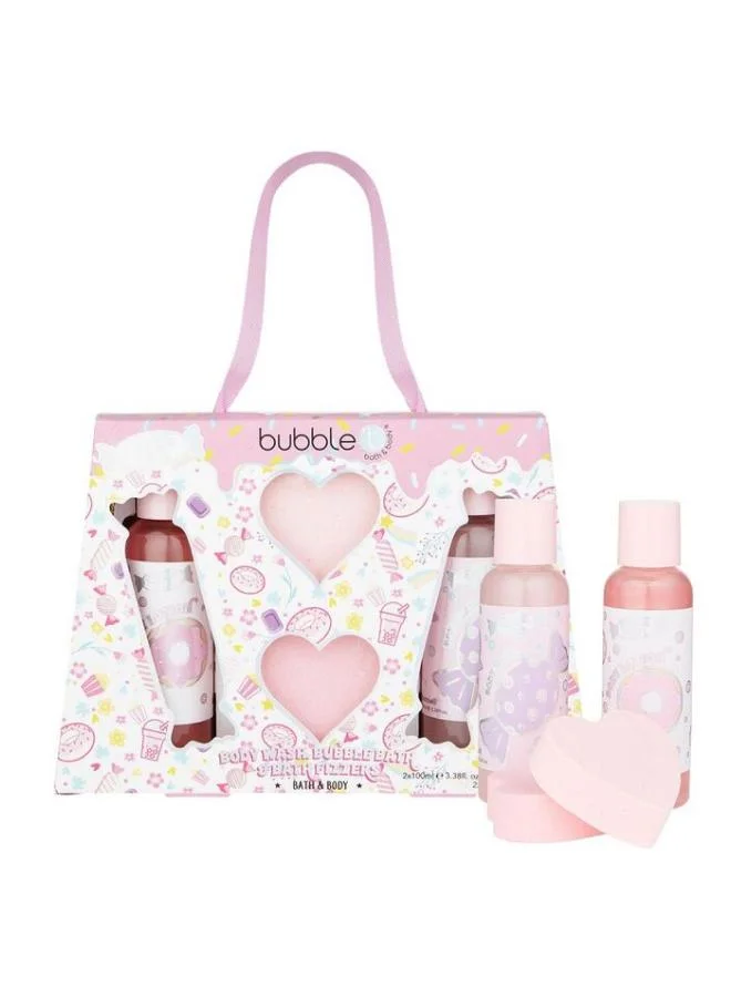 bubble t cosmetics Sweetea Mixed Bath Set with handle