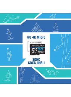 TeamGroup GO Card 128GB x 2 Pack Micro SDXC UHS-I U3 V30 4K for GoPro & Action Cameras High Speed Flash Memory Card with Adapter for Outdoor, Sports, 4K Shooting TGUSDX128GU364  - Image 5