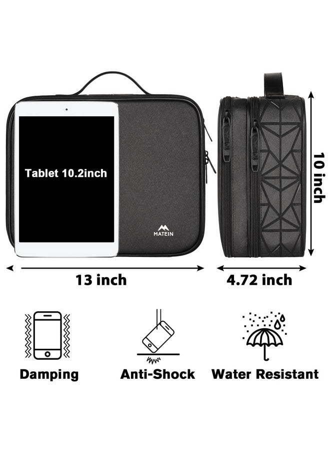 MATEIN Cord Organizer Case with Adjustable Divider, DJ Cable File Bag for DJ Gear, Sound Instrument and Music Equipment Accessories, Shockproof Portable Double Layer Cord Bags, Black - Image 3