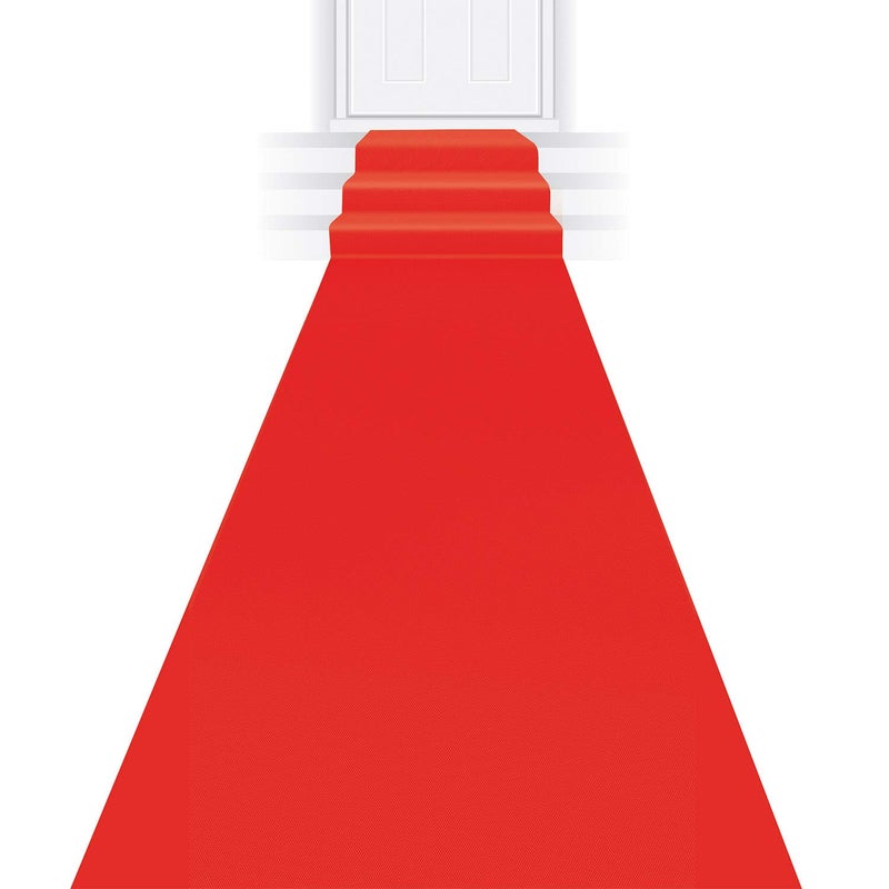 Beistle Red Polyester Carpet Runner