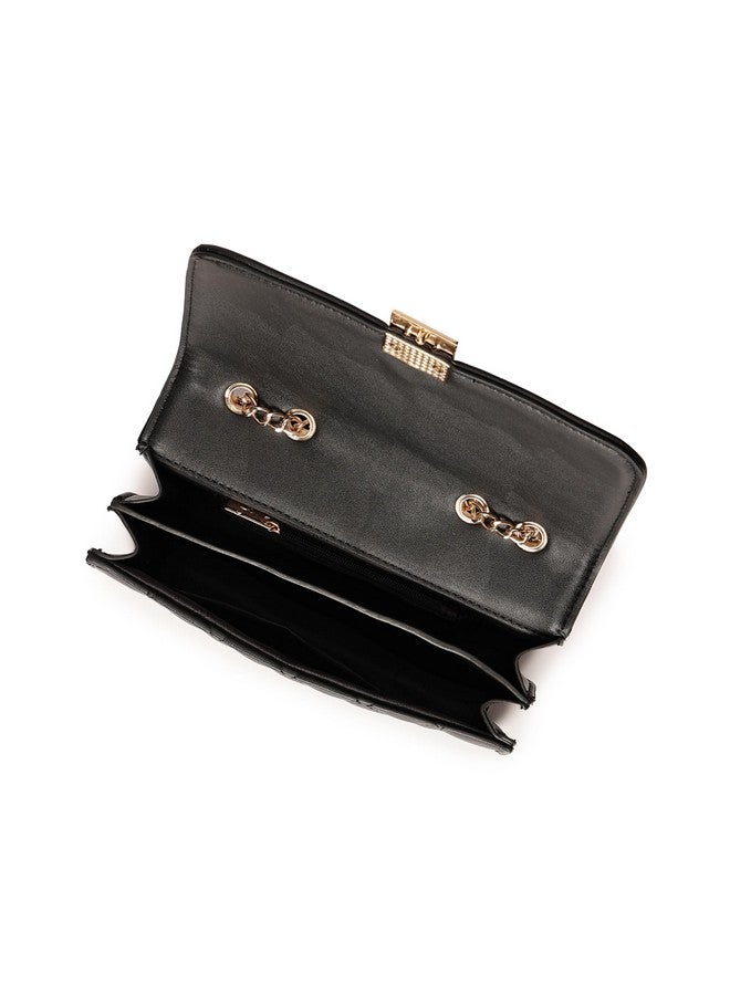 Fastrack Structured Quilted Sling Bag for Women, Girls and Ladies | with Push-Lock Closure and Chain Strap | Ladies Purse Handbag | Slings for Casual Carry - Image 5