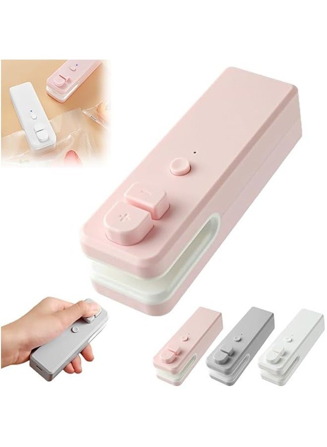 كيلا آلة غلق أكياس صغيرة، آلة غلق أكياس قابلة لإعادة الشحن عبر USB 2 في 1، آلة غلق وقاطع مغناطيسية قابلة لإعادة الشحن عبر USB، آلة غلق حرارية صغيرة للأكياس البلاستيكية وأكياس الوجبات الخفيفة - Image 1