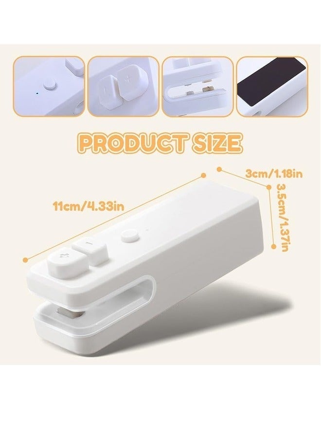 كيلا آلة غلق أكياس صغيرة، آلة غلق أكياس قابلة لإعادة الشحن عبر USB 2 في 1، آلة غلق وقاطع مغناطيسية قابلة لإعادة الشحن عبر USB، آلة غلق حرارية صغيرة للأكياس البلاستيكية وأكياس الوجبات الخفيفة - Image 3