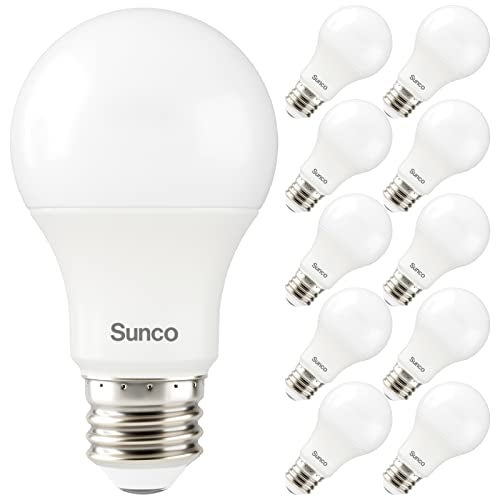 Sunco Lighting Sunco 10 Pack 3W=25W A19 LED Light Bulbs 4000K Cool White, 250 Lumens, E26 Medium Base, Indoor Outdoor, Super Bright, Instant On, Frosted Lens, Lamp for Bedroom Dining Living Room UL. - Image 1