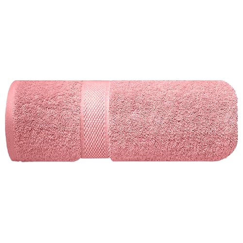 Sulfar 100% Terry Ring Spun Cotton Face Towel - Quick-Dry, Highly Absorbent (480 GSM) (30 x 30 Cm) Basic Pink (Pack of 1) - Image 1