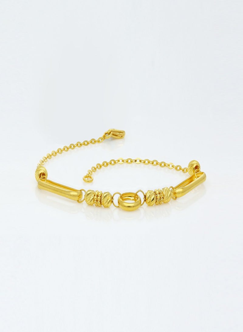 Malabar Gold and Diamonds 22 Karat 916 Purity Gold Bracelet AIBR112 - Image 3