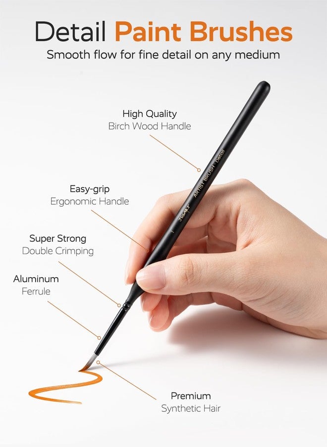 JusArt Detail Paint Brush Set (24) - Image 2
