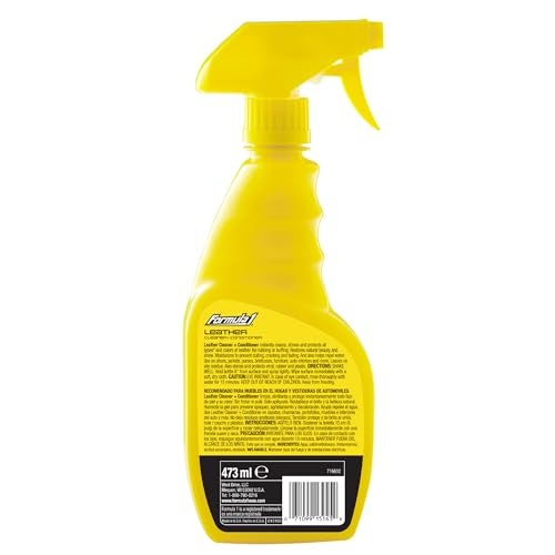 Formula 1 Leather Cleaner and Conditioner Spray with Natural Oils for Car Interior, Shoes, Auto Upholstery Cleaner to Restore Shine & Protect,16oz - Image 2