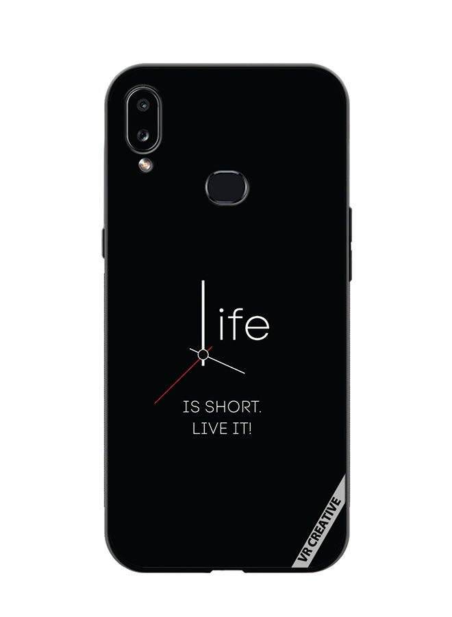 VR CREATIVE Protective Case Cover For Samsung Galaxy A10s Life Is Short Design Multicolour - Image 1