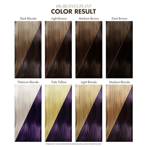 Adore Semi Permanent Hair Color - Vegan and Cruelty-Free Purple Hair Dye - 4 Fl Oz - 186 Rich Eggplant (Pack of 2) - Image 3