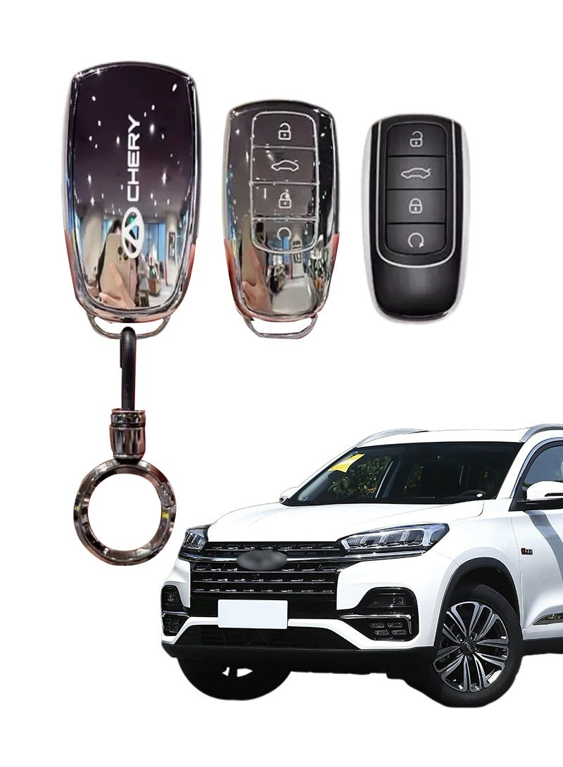 Car key case, suitable for Chery Tiger 8 Tiger 9 car key case, perfect package key, high-end, wear-resistant, material: TPU. - Image 1