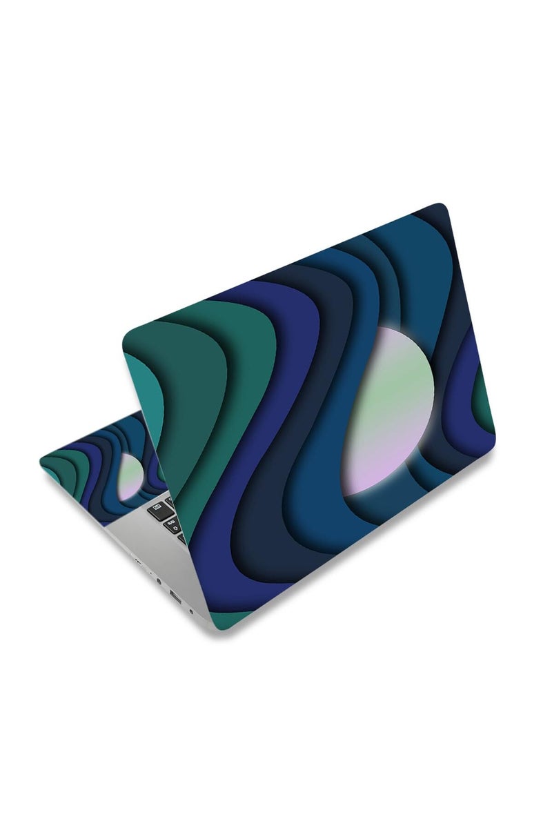 Laptop Skin Sticker Decal,12" 13" 13.3" 14" 15" 15.4" 15.6" Laptop Skin Sticker Protector Cover for Toshiba Hp Samsung Dell Apple Acer Leonovo Sony Asus Laptop Notebook (3D Fluids 3)