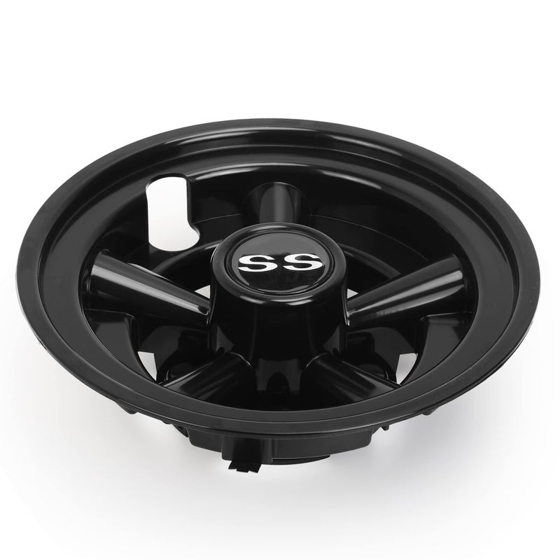 10L0L Golf Cart Wheel Covers Hub Caps for EZGO, Club Car, Yamaha - 8 Inch Snap-on Installation, Black, Set of 4 - Image 3