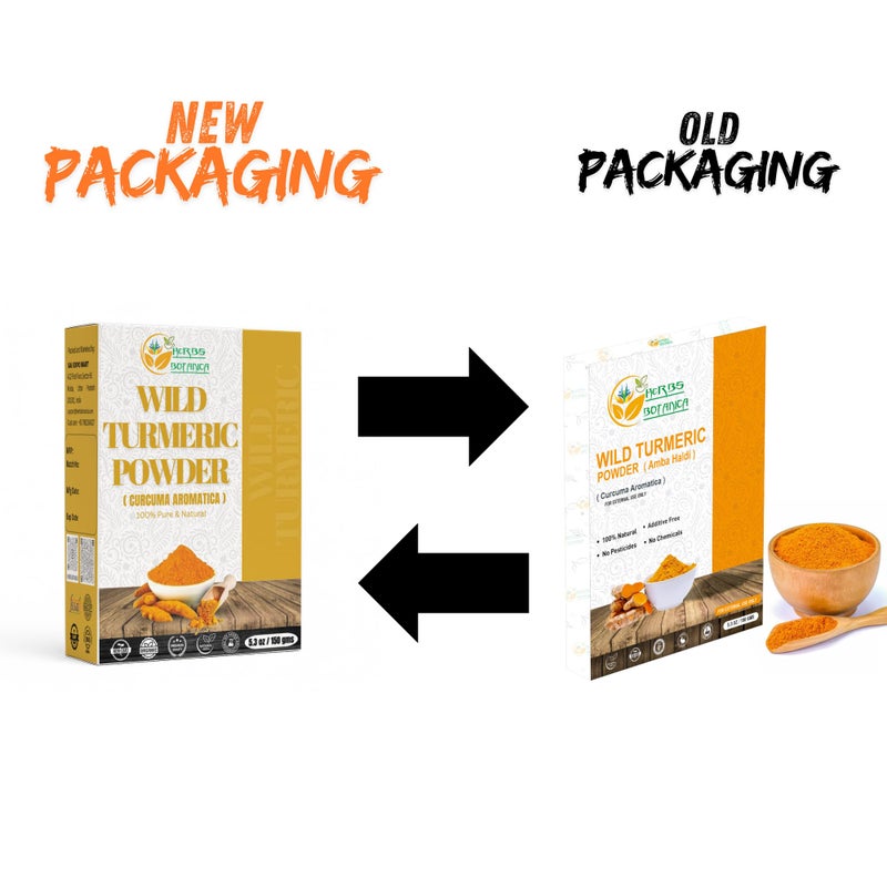 Herbs Botanica Wild Turmeric Powder Exfoliator| Amba Haldi Powder | Kasturi Manjal | Kasturi Turmeric150 Gms / 5.30 oz - Image 2