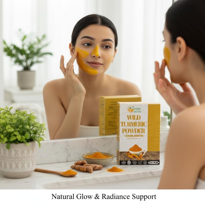 Herbs Botanica Wild Turmeric Powder Exfoliator| Amba Haldi Powder | Kasturi Manjal | Kasturi Turmeric150 Gms / 5.30 oz - Image 4