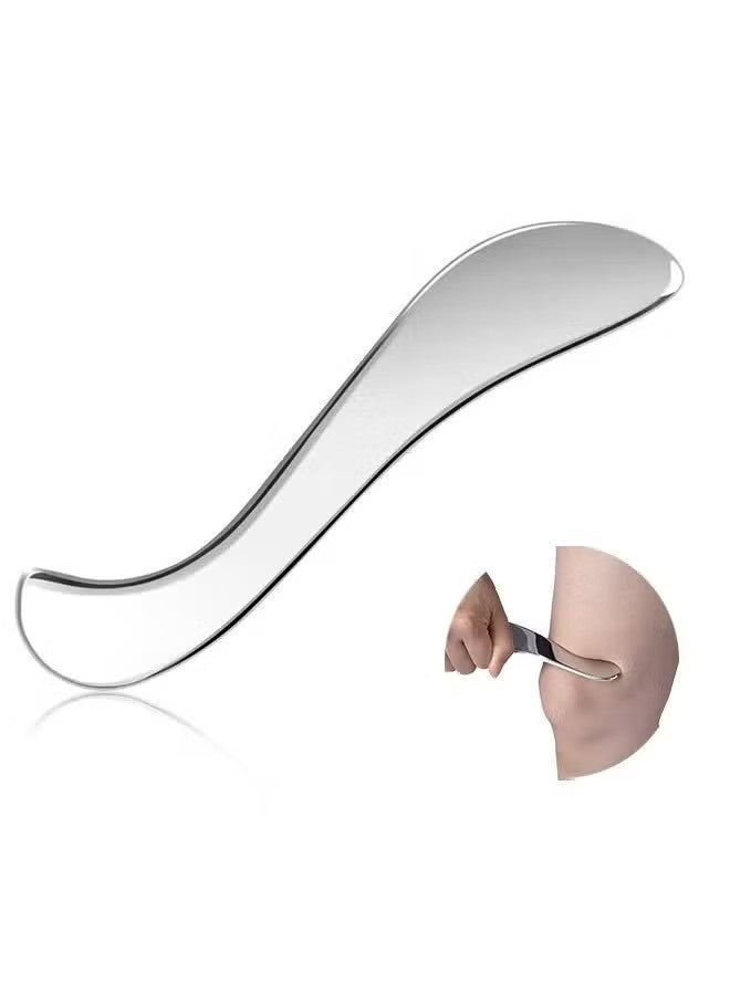 Muscle Scraper Tool, Stainless Steel Gua Sha Tool for Soft Tissue Scraping, Upgrade Massage Physical Therapy Stuff, Used Back, Legs, Arms, Neck, Shoulder - Image 1
