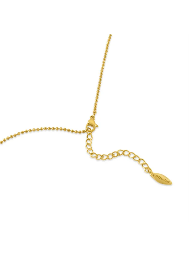 Police  Cocora Gold Necklace with Crystals & Beaded Chain for Women for Women | Best Price UAE