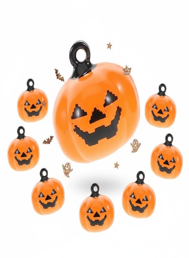 SUPVOX Pumpkin Bell: 20Pcs Mini Halloween Jingle Bells for Diy Crafts Pet Collar Ornaments Orange Pumpkin Decorations - Image 1