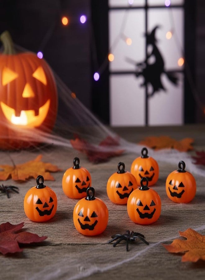 SUPVOX Pumpkin Bell: 20Pcs Mini Halloween Jingle Bells for Diy Crafts Pet Collar Ornaments Orange Pumpkin Decorations - Image 2