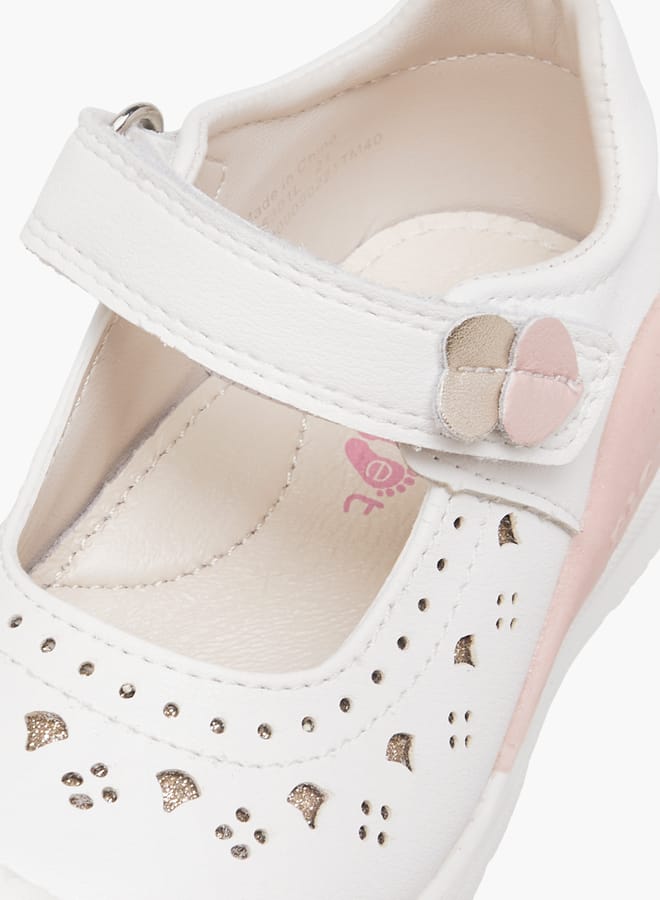 Barefeet Girls Cut-Out Detail Mary Jane Shoes  - Image 5