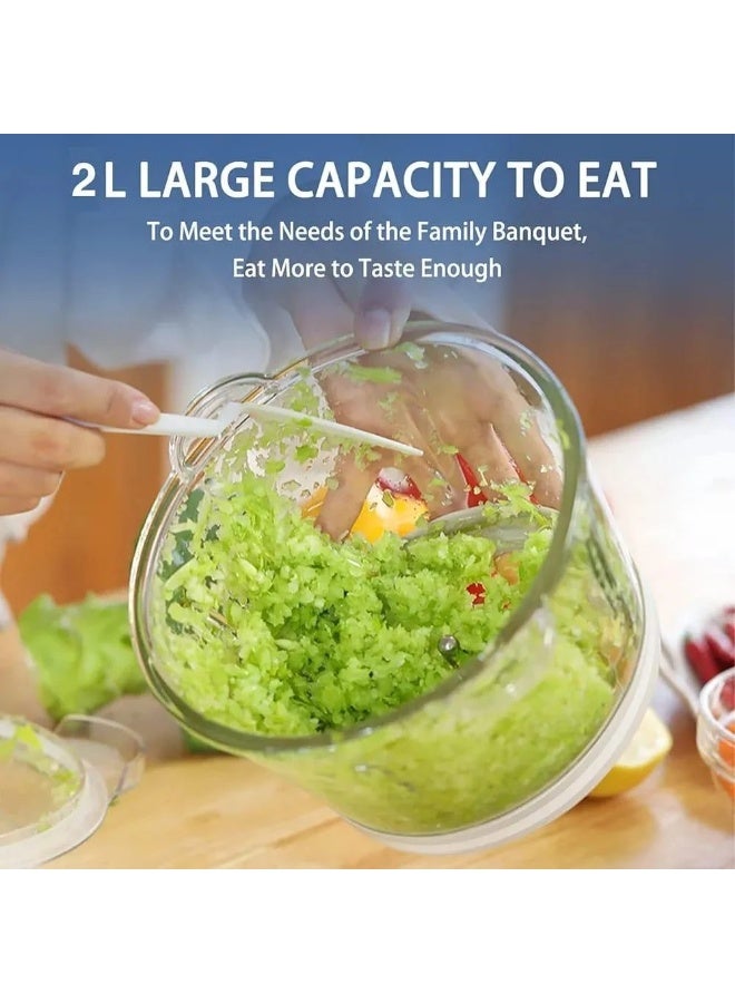 DENX DX3204 (Transparent) Multifunctional 2L Meat Grinder - Image 3