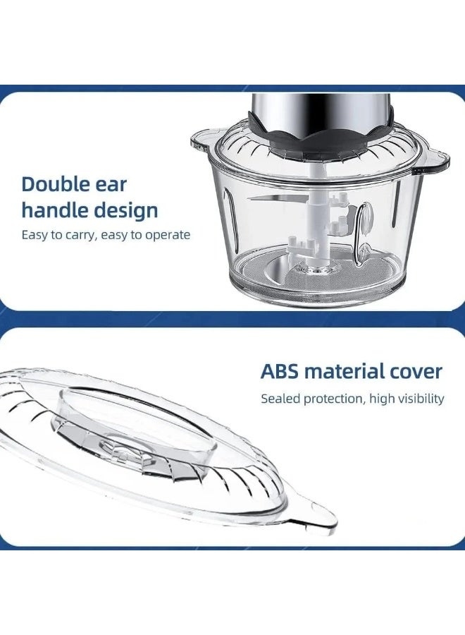 DENX DX3204 (Transparent) Multifunctional 2L Meat Grinder - Image 4