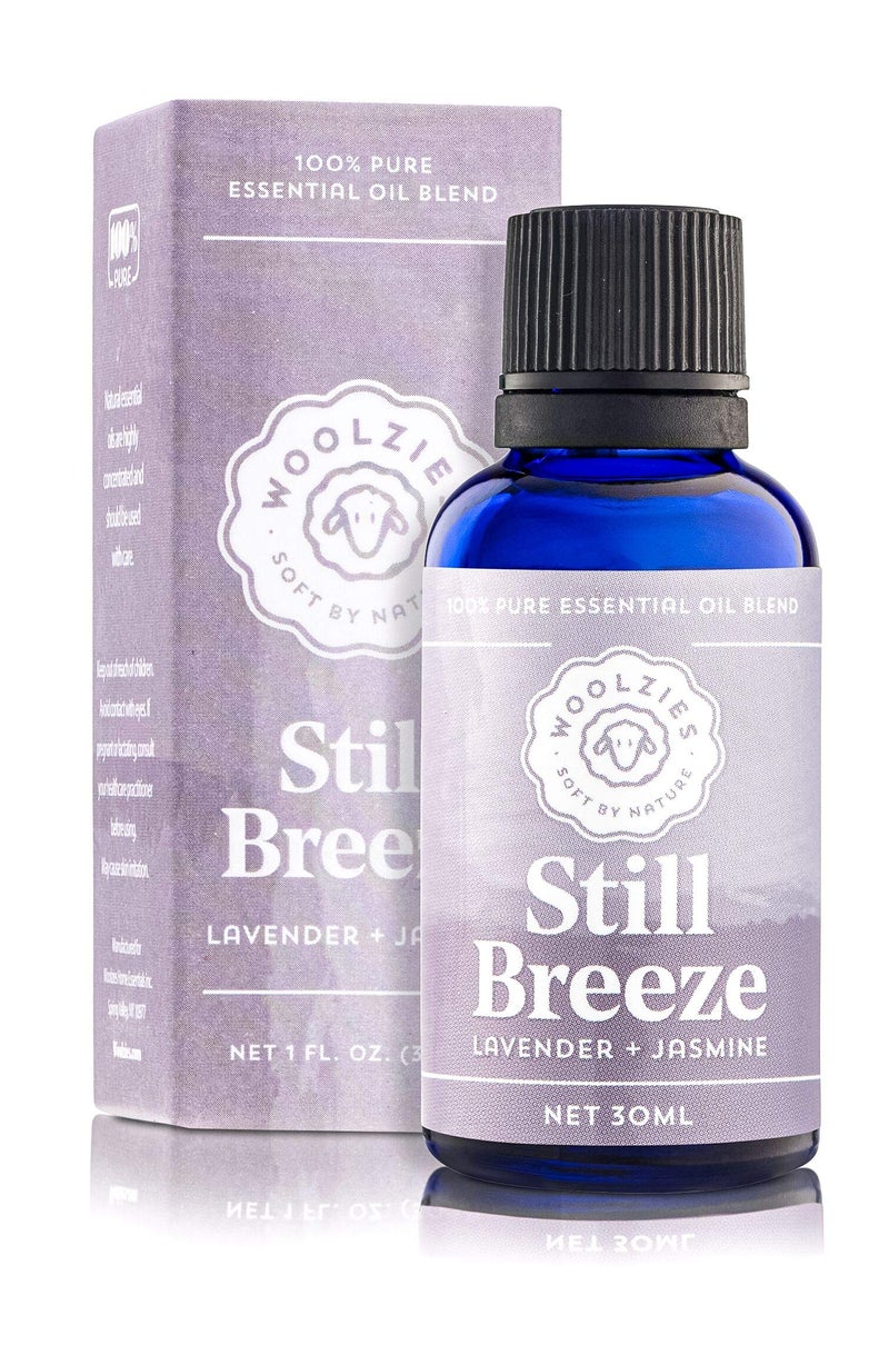 Woolzies 100 Pure Natural Still Breeze Essential oil Blend 1 Fl Oz Lavender Jasmine Therapeutic Grade Oil Blend Use with Wool Dryer Balls or Oil Diffuser