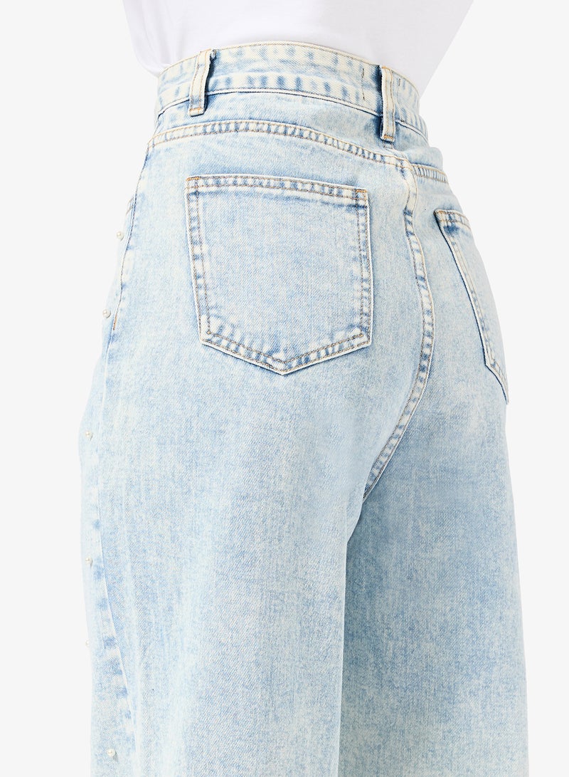 جينجر جينز مستقيم مزين بالكريستال - Image 5