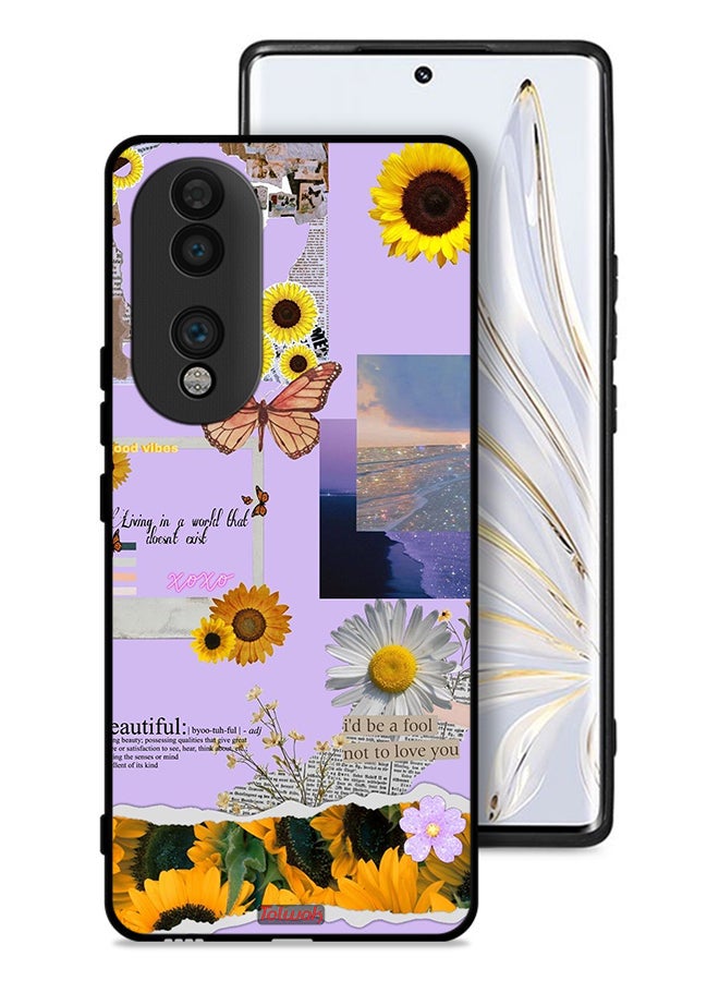 Tolwak Honor 70 Protective Case Cover Beautiful Sunflower Stickers - Image 1