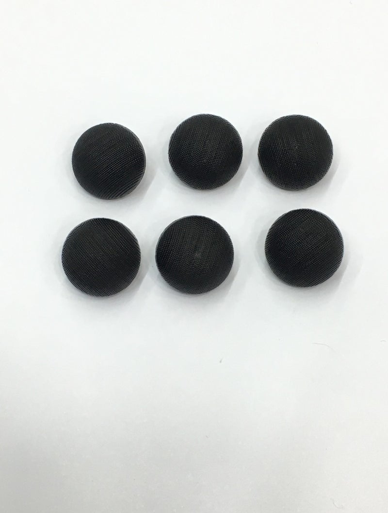 Karan Tuhafiye Karan Haberdashery Italian Matte Pearl Domed Model Cardigan Vest Button Set 6 Piece Set Black - Image 1