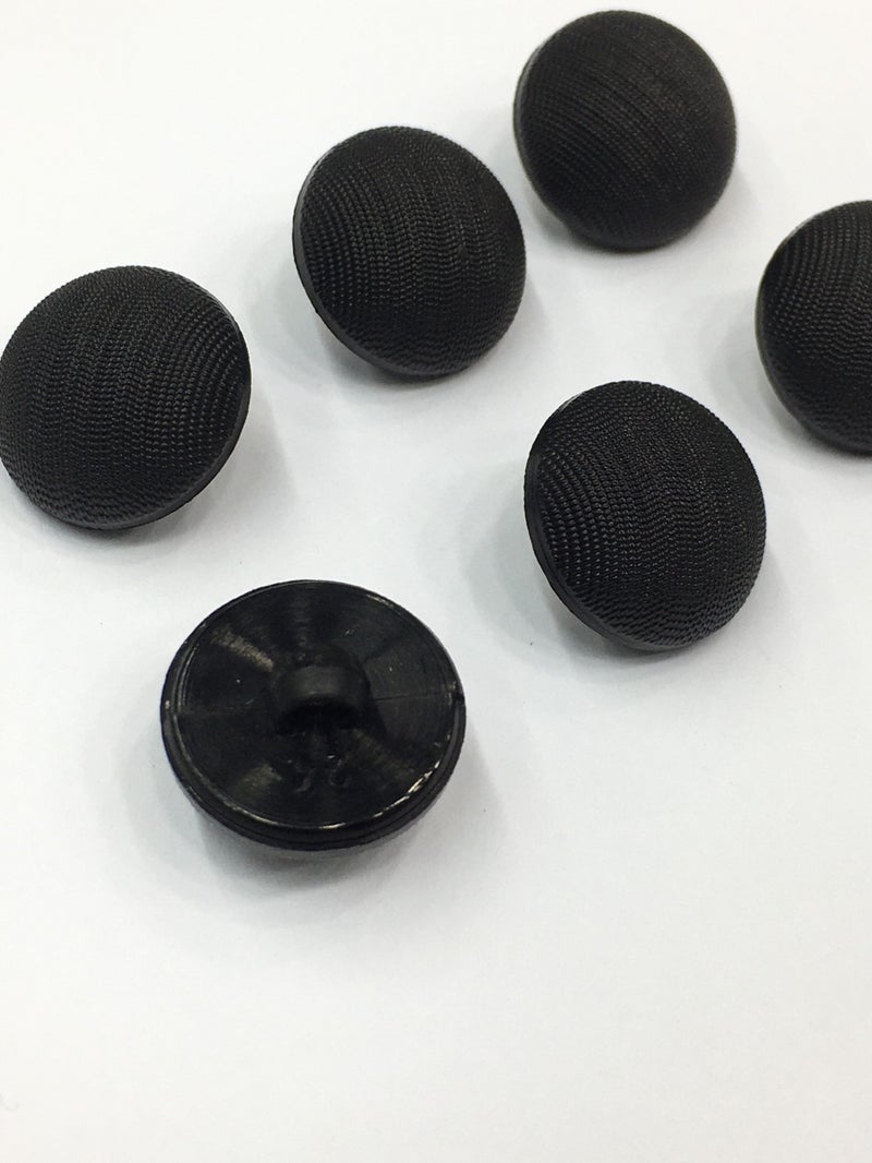 Karan Tuhafiye Karan Haberdashery Italian Matte Pearl Domed Model Cardigan Vest Button Set 6 Piece Set Black - Image 2