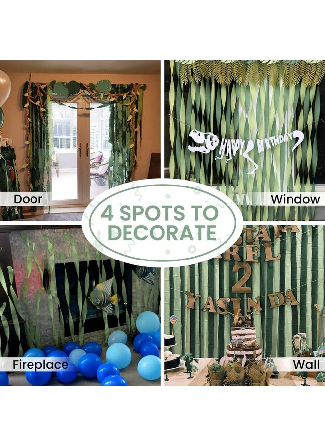 PartyWoo Crepe Paper Streamers 4 Rolls 328Ft Pack Of Sage Green Crepe Paper For Party Decorations Wedding Decorations Birthday Decorations Baby Shower Decorations (1.8 Inch X 82 Ft/Roll)  - Image 5