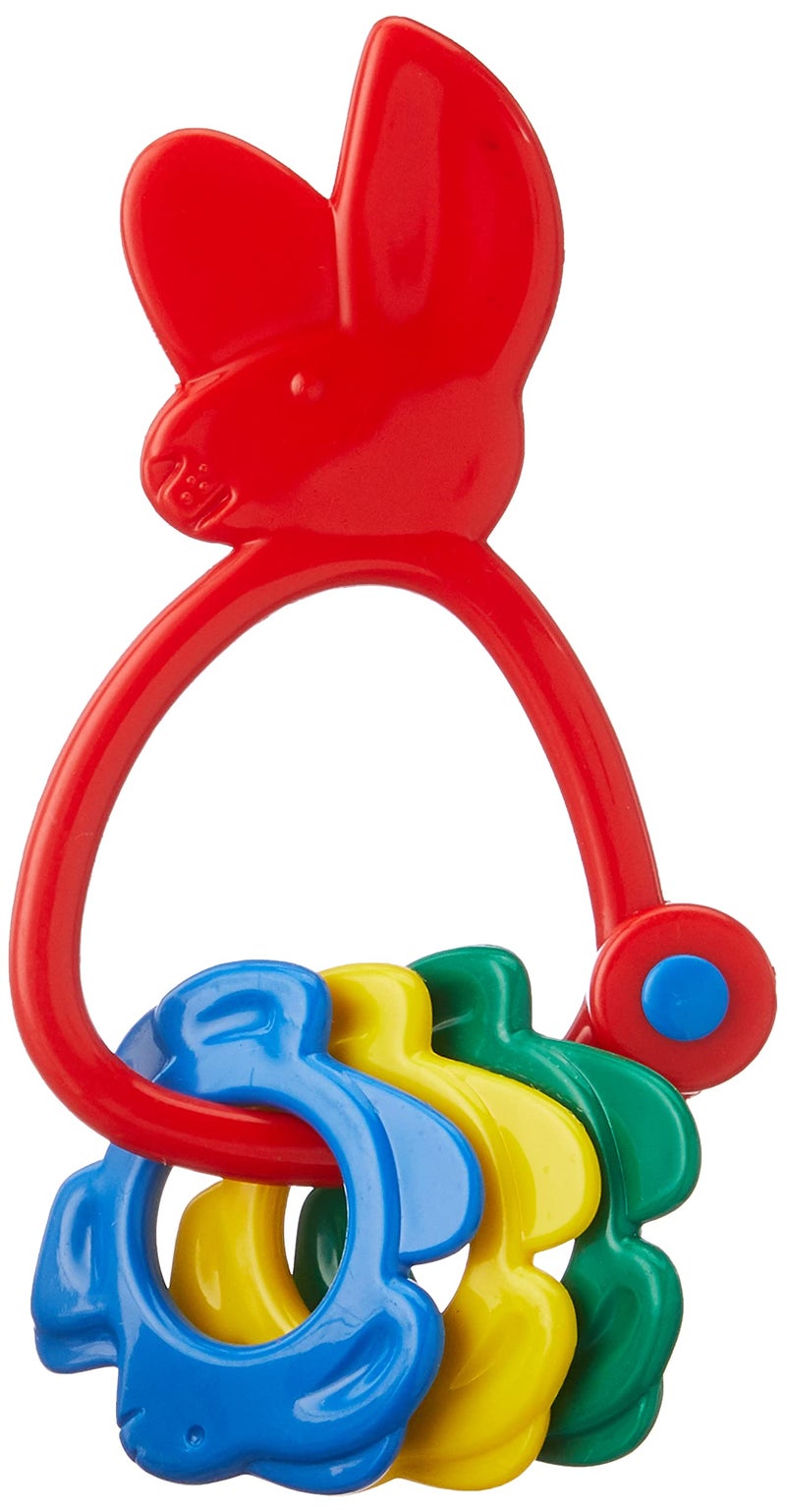 giggles Funskool Giggles, Bunny Rattle , Colourful rattle for New Born Baby, Stimulates Senses,Rattling sound, 6 months & above, Infant Toys - Image 3