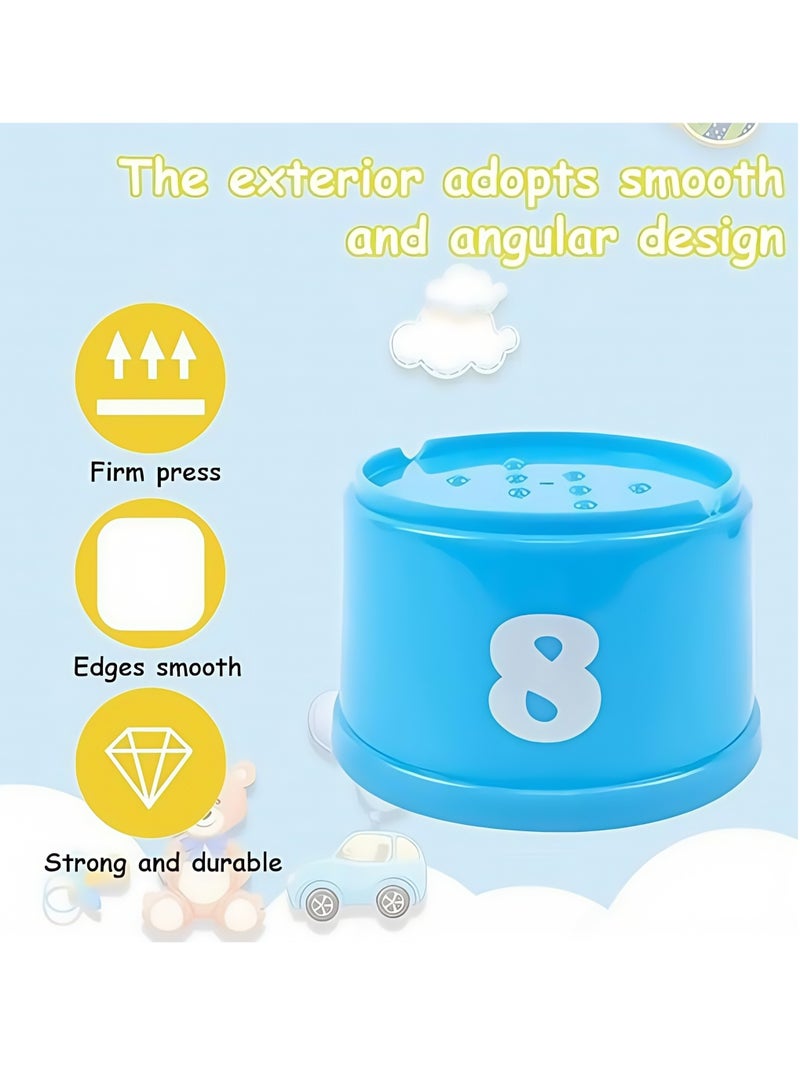 10Pcs Stacking Cups Set, Baby Stacking Cup for Toddler 1-3, Children's Stacking Tower Toy Bath Toy Sand Toy Cup, Educational Montessori Gift for Boys and Girls - Image 3