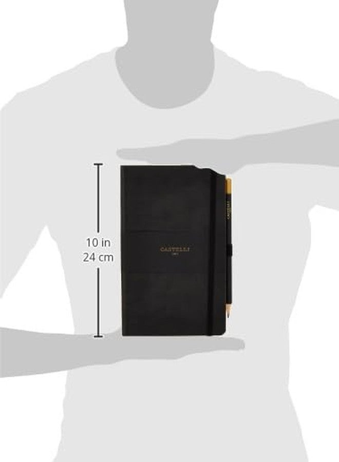 كاستيلي دفتر ملاحظات كاستيلي RQ24/25-464 متوسط الحجم، مسطر، توسون - أسود جرافيتي - Image 3