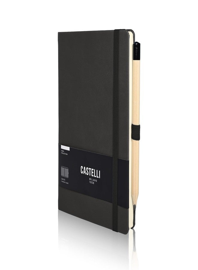 كاستيلي دفتر ملاحظات كاستيلي RQ24/25-464 متوسط الحجم، مسطر، توسون - أسود جرافيتي - Image 1