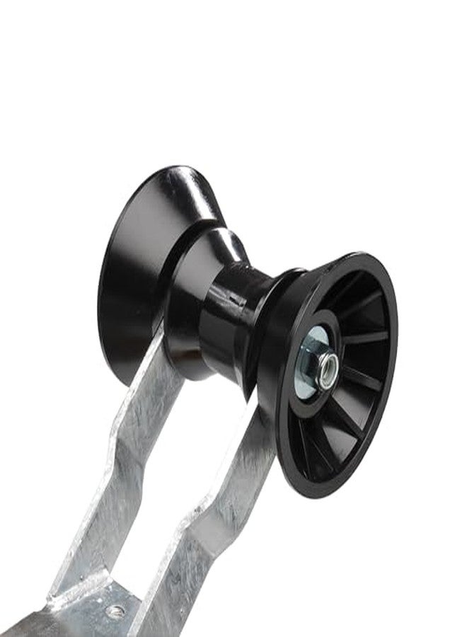 تاي داون مجموعة بكرات بلاستيكية من مادة PVC من Tie Down Engineering Hull Sav'r مع أغطية طرفية | بكرة قوس سوداء مقاس 3 بوصات مع عمود نصف بوصة | قطع غيار وملحقات مقطورات القوارب | بكرات بديلة لمقطورات القوارب - Image 2