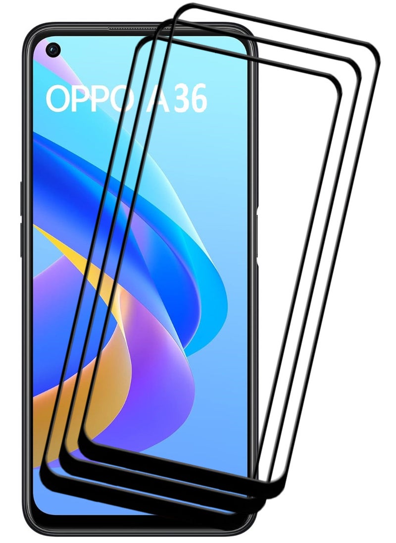 ACLIX 3 Pieces Antistatic ESD Dustproof Premium Quality High Definition Tempered Glass Screen Protector Designed For Oppo A36 - Image 1