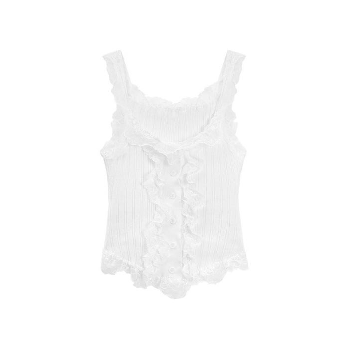 Lace Camisole  Maxi Skirt Set for Women Jacket * 8139 [woolen ice silk]] 