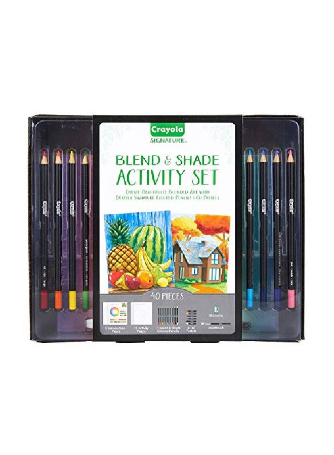 Crayola Blend & Shade Activity Set Adult Coloring Art Set 40Piece Gift - Image 2