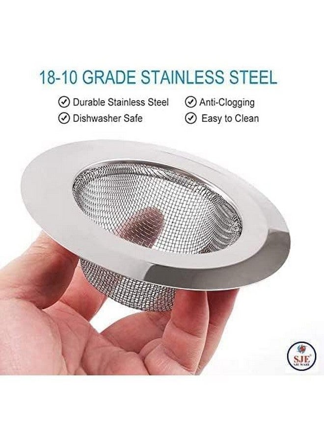 Vipron Stainless Steel Kitchen Sink Strainer, Kitchen Drain Basin Basket Filter Stopper Drainer, Sink Jali(9.5 CM) - Image 3