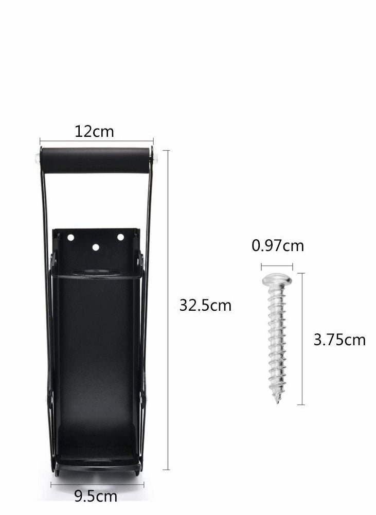 Generic - Metal Can Crusher, Heavy-Duty Wall-Mounted Smasher for Aluminum Seltzer, Soda, Beer Cans and Bottles for Recycling, Gadgets for Home, Black - Image 1